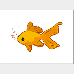 Orange fish Posters and Art